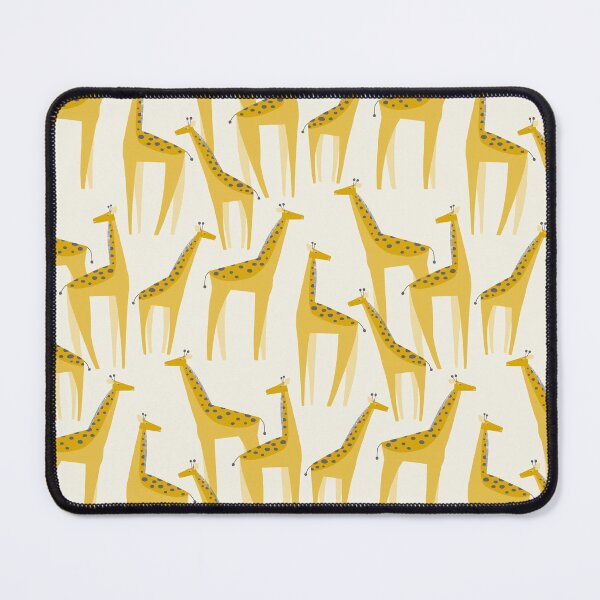 Item preview, Giraffes on the Savanna - mustard yellow, cream & slate designed and sold by Johanna Kindvall.