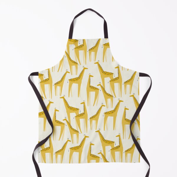 Item preview, Giraffes on the Savanna - mustard yellow, cream & slate designed and sold by Johanna Kindvall.