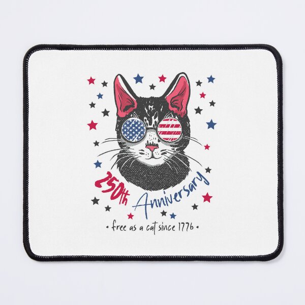Item preview, 250th Anniversary America USA Flag Sunglasses Cat 250 Years Free As Cat Since 1776 designed and sold by b3ida-zl.