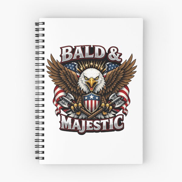 Item preview, Bald & Majestic American Eagle with USA Flag Shield and Axes Patriotic designed and sold by Owcomm.