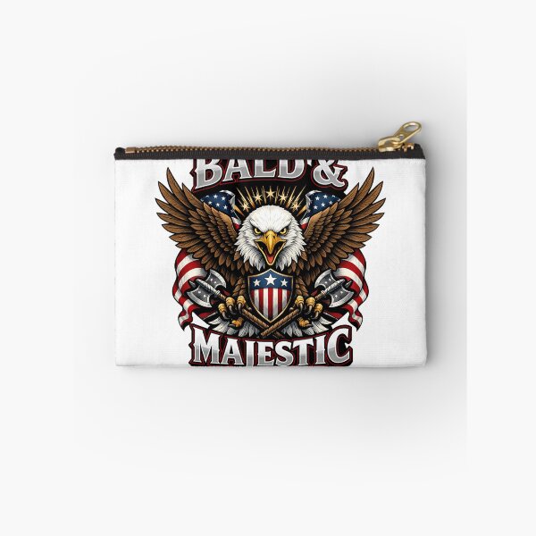 Item preview, Bald & Majestic American Eagle with USA Flag Shield and Axes Patriotic designed and sold by Owcomm.