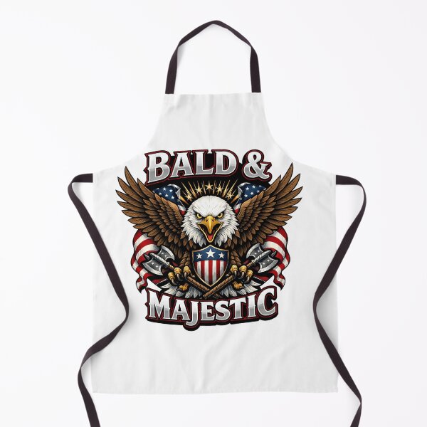 Item preview, Bald & Majestic American Eagle with USA Flag Shield and Axes Patriotic designed and sold by Owcomm.