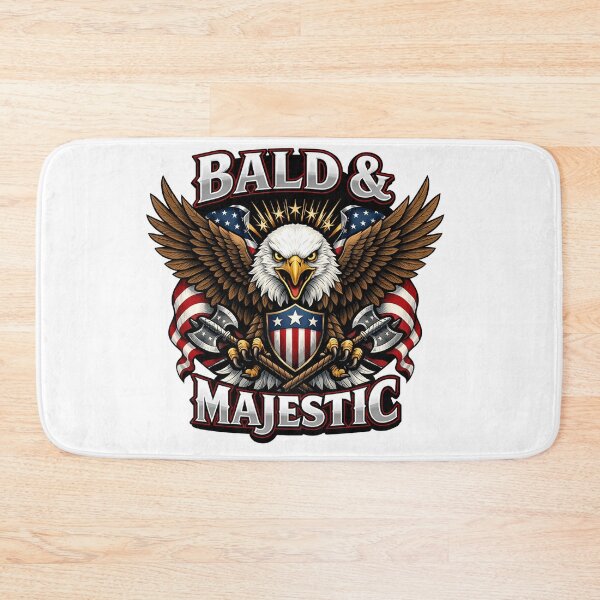Item preview, Bald & Majestic American Eagle with USA Flag Shield and Axes Patriotic designed and sold by Owcomm.