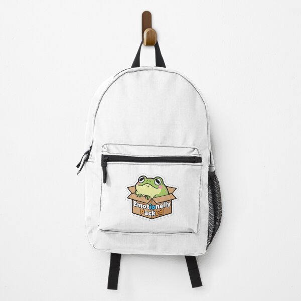 Item preview, Emotionally Packed Frog – Cute Kawaii Funny Sticker | Minimal Aesthetic designed and sold by mayatA-rt.