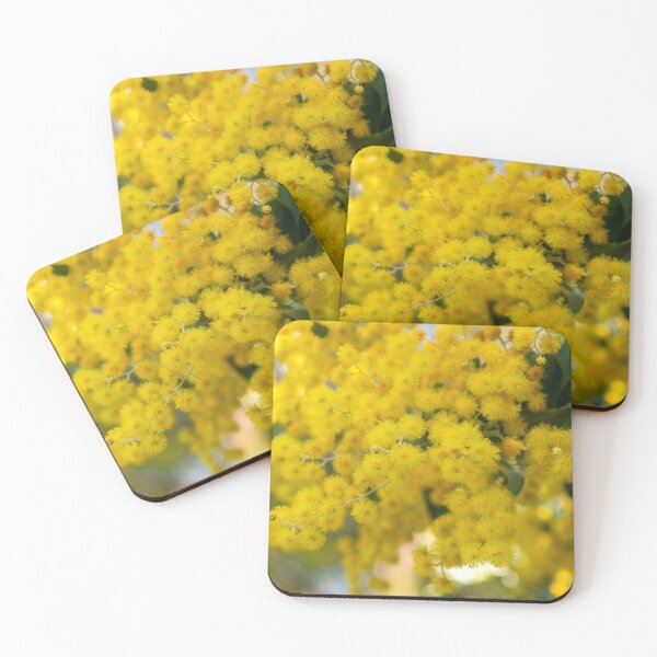 Item preview, Golden Wattle Blossom – Australian National Floral Emblem – Botanical Nature Art (Acacia Pycnantha) designed and sold by Ross.A.Campbell.