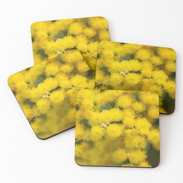Item preview, Golden Wattle Blossom – Australian National Floral Emblem – Botanical Nature Art (Acacia Pycnantha) designed and sold by Ross.A.Campbell.