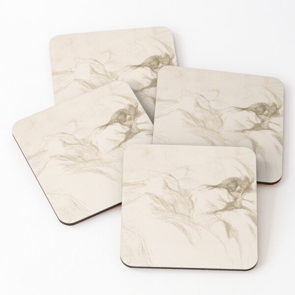 Item preview, Elles: Woman Sleeping by Henri de Toulouse-Lautrec | Intimate Belle Époque Bedroom Sketch Print designed and sold by artofuniverse.