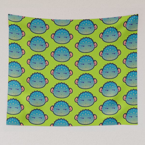 Item preview, Side Glancing Puffer Fish designed and sold by ZaryaKiqo.