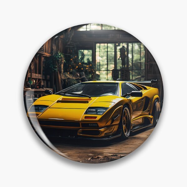 Item preview, Vintage Style Super Car Hidden Inside A Rustic Workshop designed and sold by RevUpDesign.