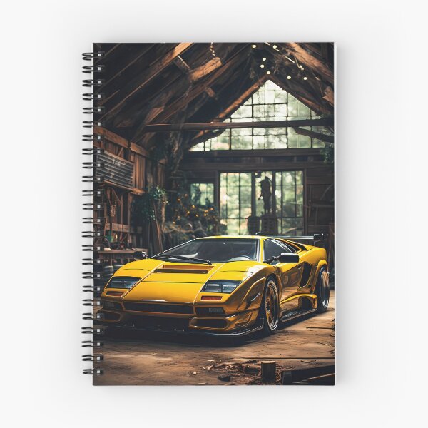 Item preview, Vintage Style Super Car Hidden Inside A Rustic Workshop designed and sold by RevUpDesign.