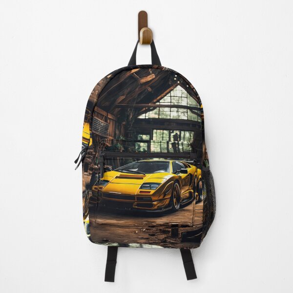 Item preview, Vintage Style Super Car Hidden Inside A Rustic Workshop designed and sold by RevUpDesign.