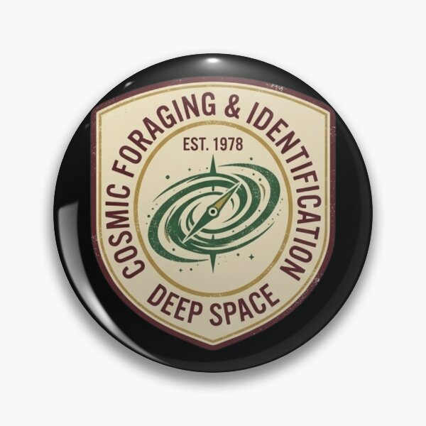 Item preview, Vintage Cosmic Foraging & Identification Deep Space Badge designed and sold by marry treasures.