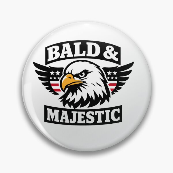Item preview, Bald & Majestic American Eagle Patriotic Wings Funny designed and sold by Owcomm.