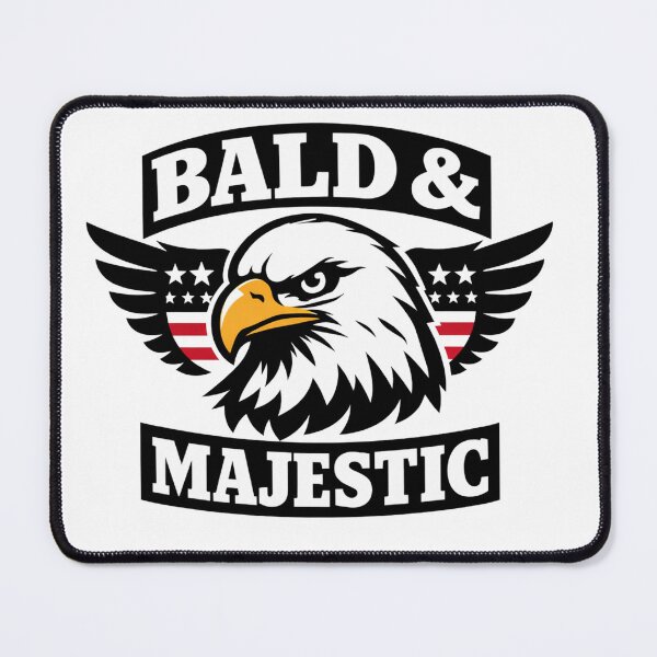 Item preview, Bald & Majestic American Eagle Patriotic Wings Funny designed and sold by Owcomm.