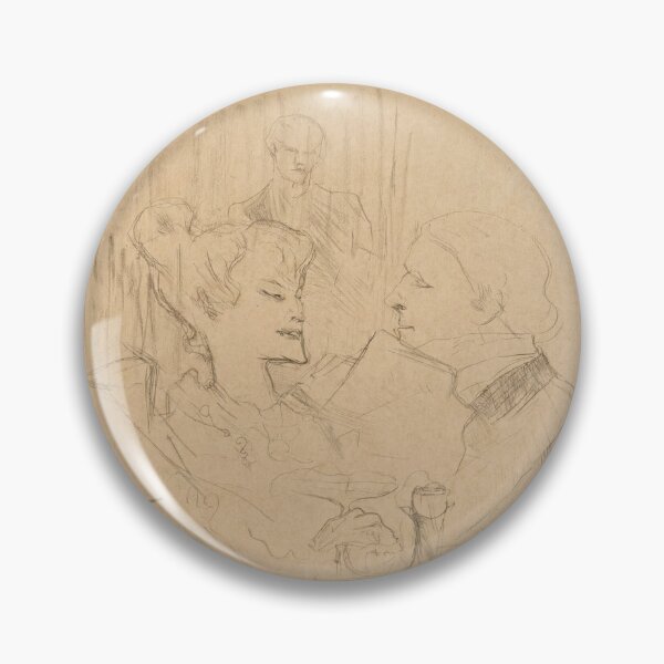 Item preview, Five O'Clock Supper in London by Henri de Toulouse-Lautrec | Belle Époque Café Sketch Print designed and sold by artofuniverse.