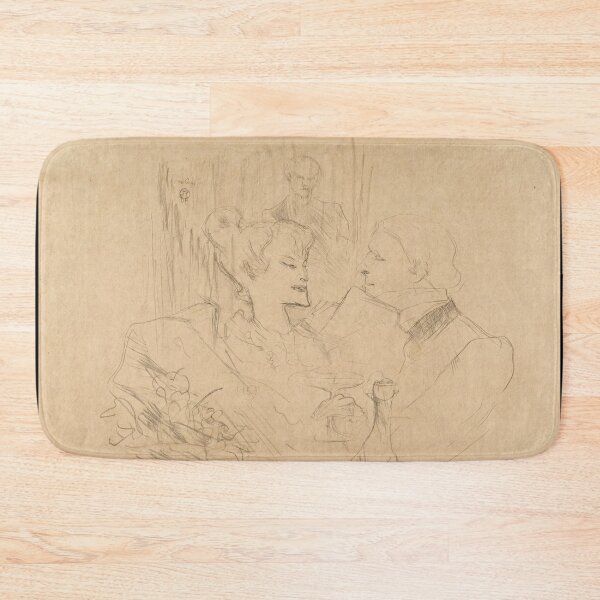 Item preview, Five O'Clock Supper in London by Henri de Toulouse-Lautrec | Belle Époque Café Sketch Print designed and sold by artofuniverse.
