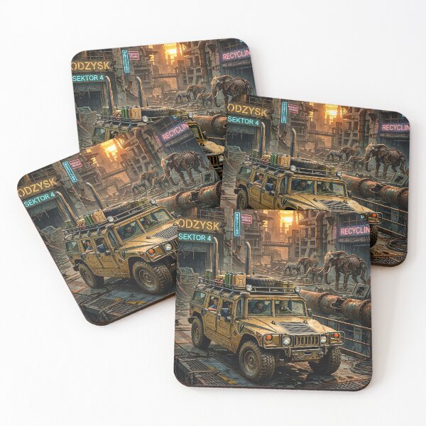 Item preview, Post Apocalyptic Survival Car In Neon Wasteland designed and sold by RevUpDesign.