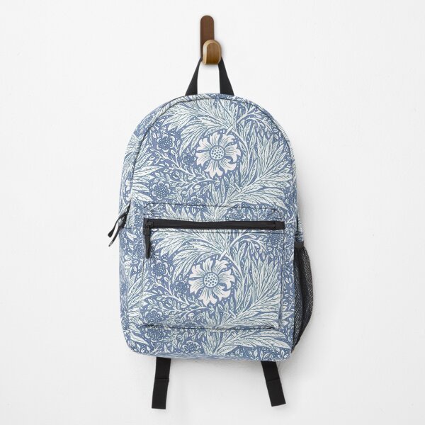 Item preview, French blue William Morris Marigold floral designed and sold by Anne Londez Studio.