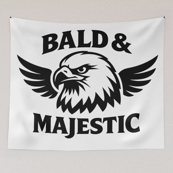 Item preview, Bald & Majestic Eagle Wings Funny Bald Guy designed and sold by Owcomm.