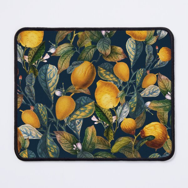 Item preview, Lemon and Leaf Pattern VII designed and sold by Burcu Korkmazyurek.