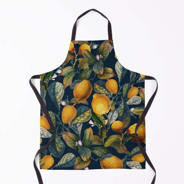 Item preview, Lemon and Leaf Pattern VII designed and sold by Burcu Korkmazyurek.