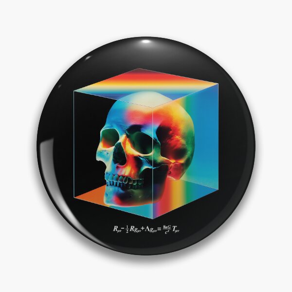 Item preview, Einstein Field Equations Prismatic Skull designed and sold by Lidra Zehcnas.