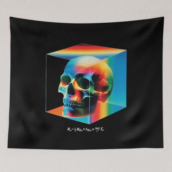 Item preview, Einstein Field Equations Prismatic Skull designed and sold by Lidra Zehcnas.