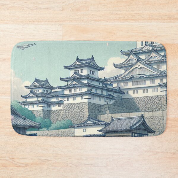 Item preview, Himeji Castle Cherry Blossom Ukiyo-e Japanese Art designed and sold by Vandy Fullam.