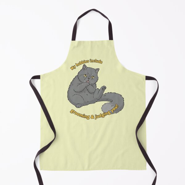 Item preview, Martin the Cat - My Hobbies Include Grooming and Judging You - Funny Cute Grey Cat designed and sold by naughty-raccoon.