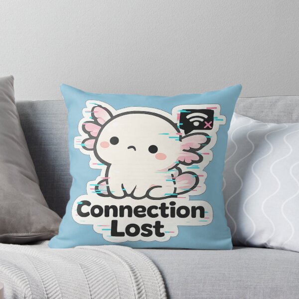 Item preview, Connection Lost Axolotl Meme | Cute Glitch Aesthetic Tech Mood Animal Design designed and sold by BabyStark.