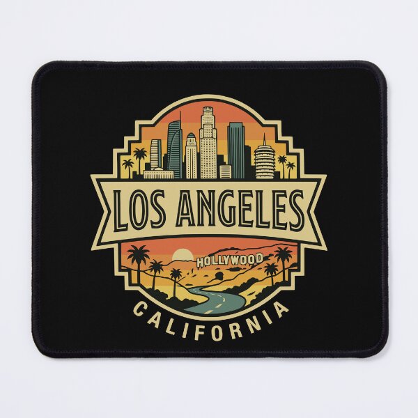 Item preview, Retro Los Angeles California Cityscape Vintage Travel Badge designed and sold by Imaginationbeyond.