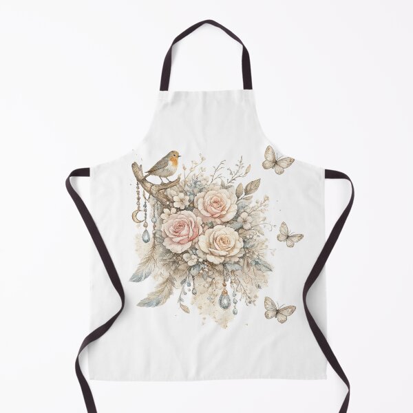 Item preview, Boho Floral Roses with Bird – Vintage Elegant Nature Design designed and sold by Erik Visnievskij.