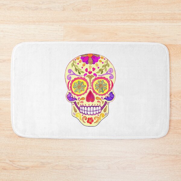 Item preview, Butter Yellow Sugar Skull: Day of the Dead designed and sold by AlinaArt&Design.