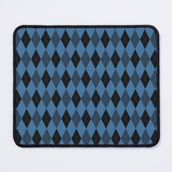 Artikelvorschau, Schwarzes und stahlblaues Argyle-Muster entworfen und verkauft von pattern-archive.