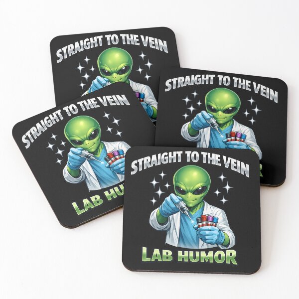 Item preview, Funny Alien Phlebotomist Lab Humor Sci-Fi Medical Tech National Medical Laboratory Professionals Week designed and sold by ClinicalHubs.