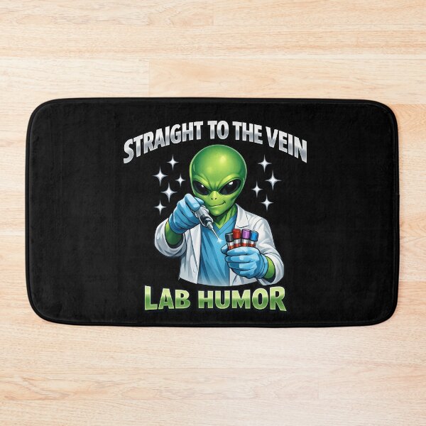 Item preview, Funny Alien Phlebotomist Lab Humor Sci-Fi Medical Tech National Medical Laboratory Professionals Week designed and sold by ClinicalHubs.