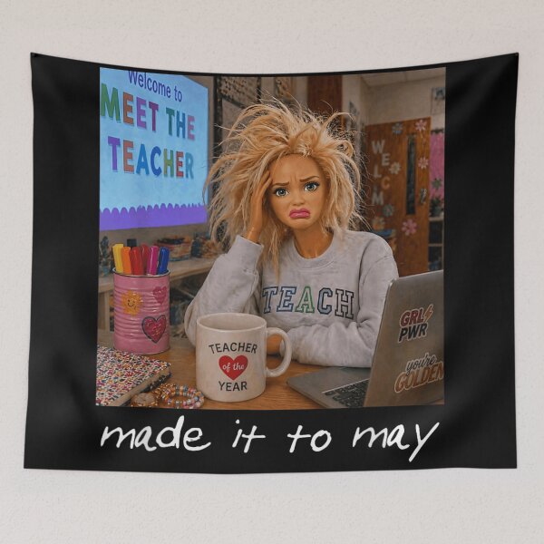 Item preview, Made It To May Funny Tired Teacher Doll End Of School Year designed and sold by MariCanal.
