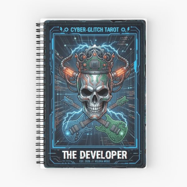 Item preview, Cyber Tarot - The Developer Card Glitch Aesthetic designed and sold by veloramode.