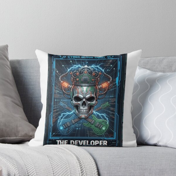 Item preview, Cyber Tarot - The Developer Card Glitch Aesthetic designed and sold by veloramode.