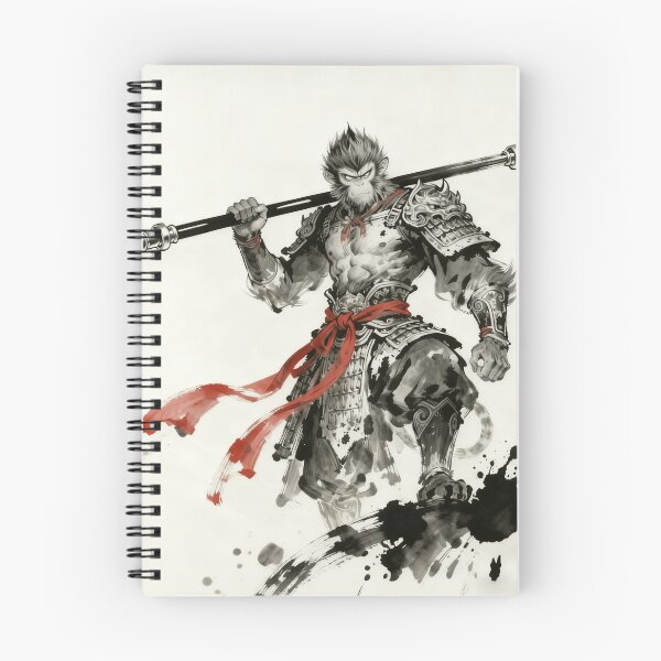 Item preview, Wukong Warrior Chinese Mythology Print  designed and sold by BrightStartShop.