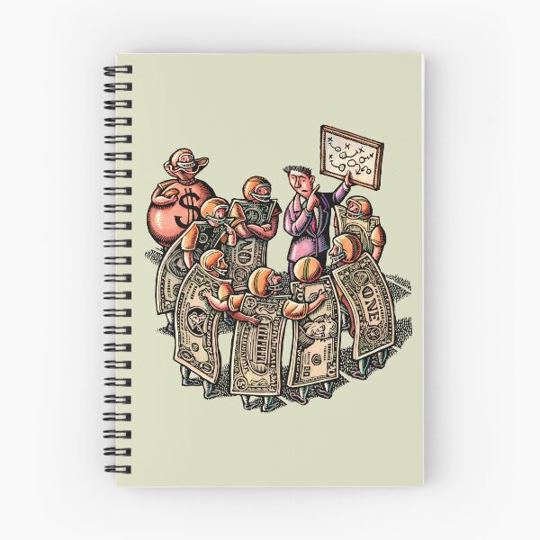 Item preview, Businessman shows a planning play chart to football team of dollars designed and sold by LisaHaney.
