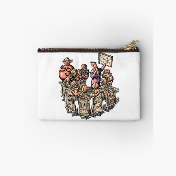 Item preview, Businessman shows a planning play chart to football team of dollars designed and sold by LisaHaney.