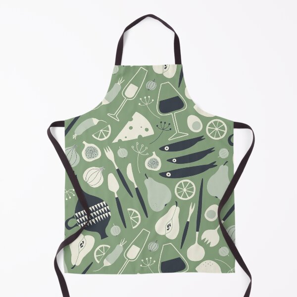 Item preview, Summer Picnic - sage green, cream & charcoal designed and sold by Johanna Kindvall.