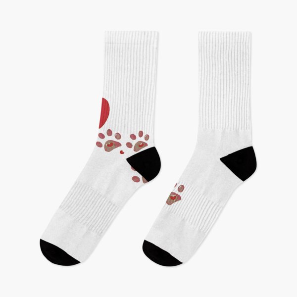 Item preview, Heart Paw Prints Trail Love Pet Lover designed and sold by OlyvieArt.