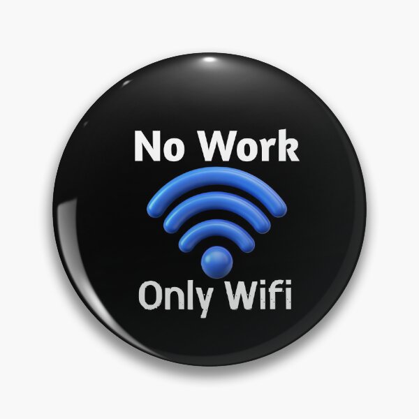 Item preview, No Work Only Wifi - Minimalist Tech Tee designed and sold by TaimToons.