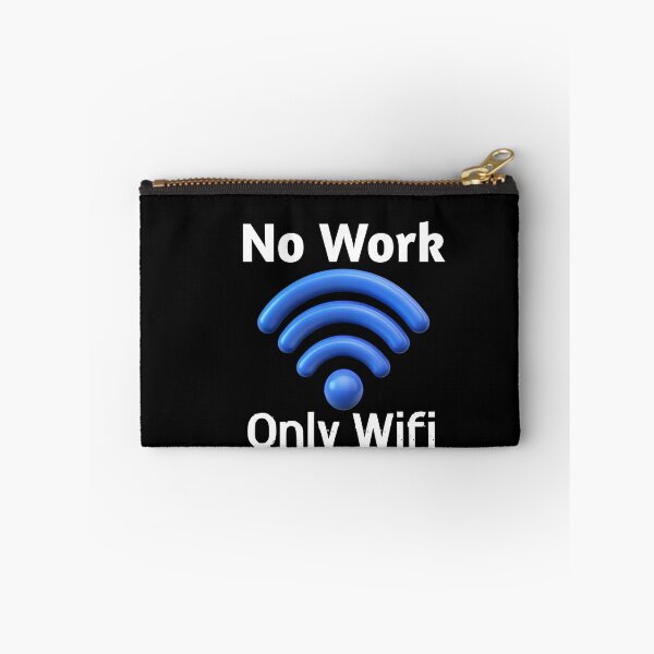 Item preview, No Work Only Wifi - Minimalist Tech Tee designed and sold by TaimToons.