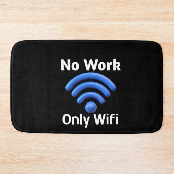 Item preview, No Work Only Wifi - Minimalist Tech Tee designed and sold by TaimToons.