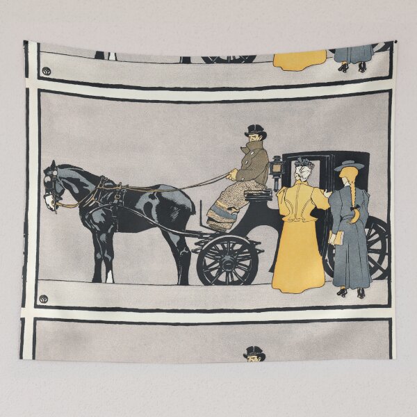 Item preview, Horse Carriage by Henri de Toulouse-Lautrec | Vintage Parisian Carriage Fine Art Poster designed and sold by artofuniverse.
