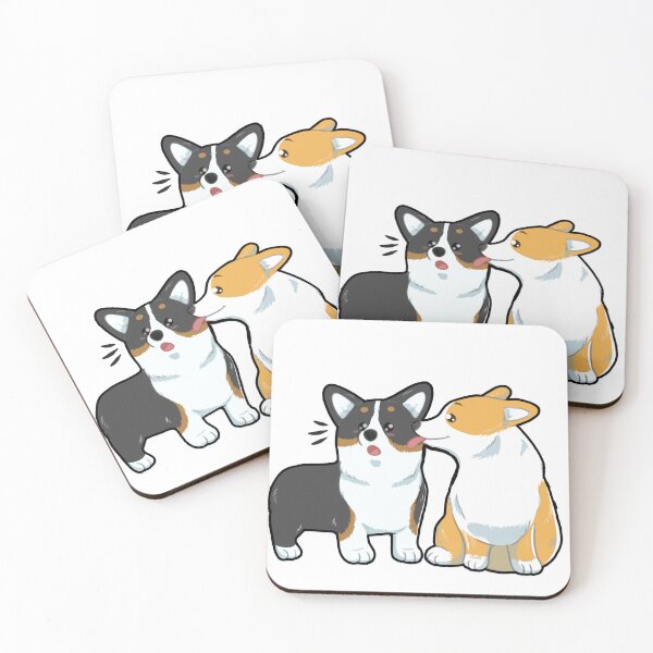 Artikelvorschau, Corgi-Kuss entworfen und verkauft von Vinji-art.