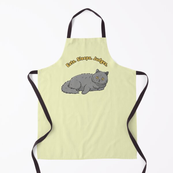 Item preview, Martin the Cat - Eats Sleeps Judges - Funny Cute Grey Cat designed and sold by naughty-raccoon.